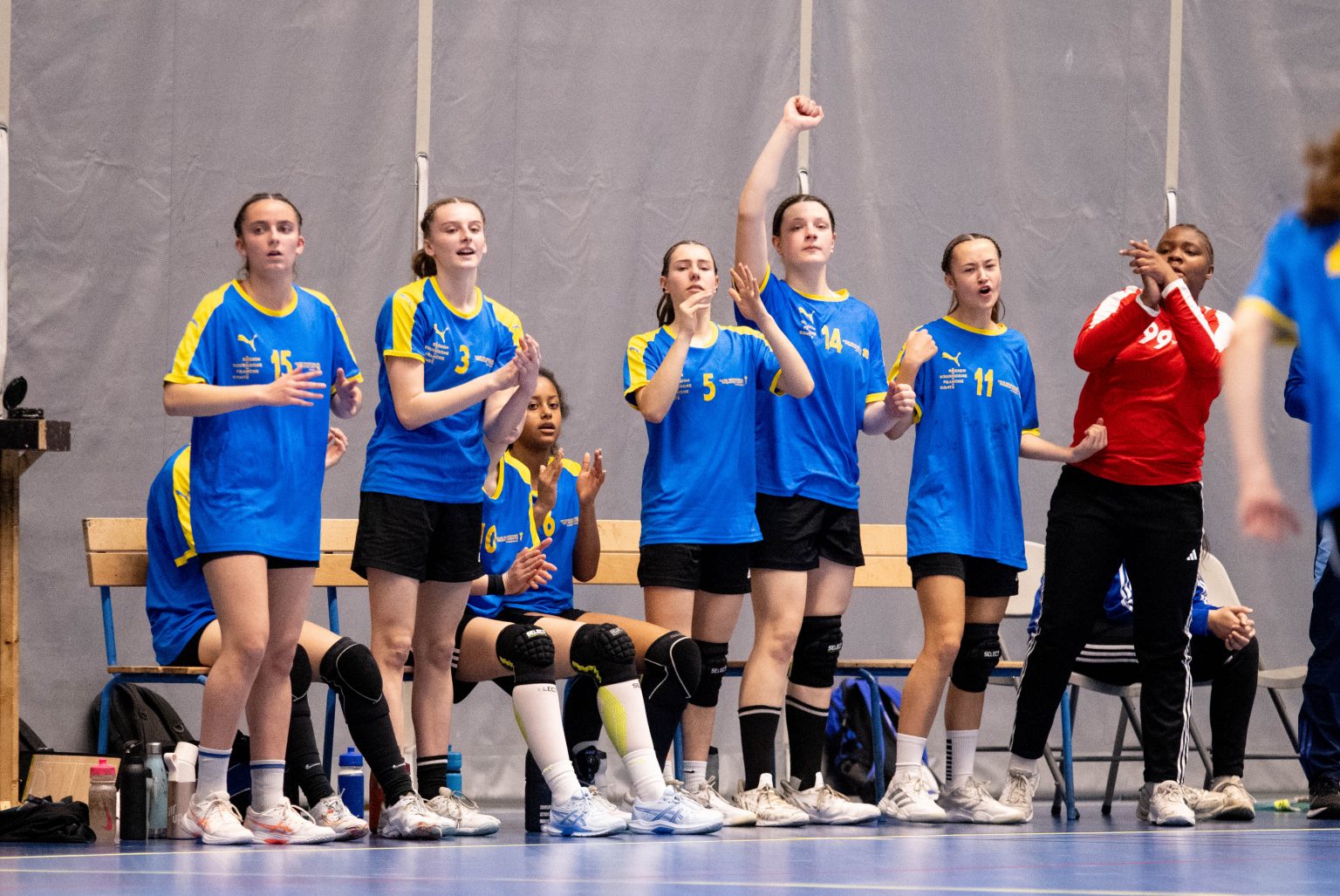 JOURNEE INTERLIGUES FEMININS HANDBALL TOURNEFEUILLE - BOURGOGNE FRANCHE COMTE EN BLEU CONTRE NORMANDIE EN JAUNE